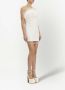 Rebecca Vallance Mini-jurk met veren afwerking Wit - Thumbnail 3