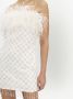 Rebecca Vallance Mini-jurk met veren afwerking Wit - Thumbnail 5