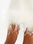 Rebecca Vallance Mini-rok met veren afwerking Wit - Thumbnail 5