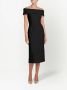 Rebecca Vallance Off-shoulder midi-jurk Zwart - Thumbnail 2