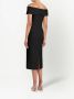 Rebecca Vallance Off-shoulder midi-jurk Zwart - Thumbnail 4
