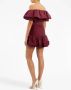 Rebecca Vallance Off-shoulder mini-jurk Rood - Thumbnail 4