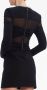 Rebecca Vallance Simone semi-doorzichtige mini-jurk Zwart - Thumbnail 4
