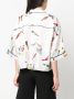 RED Valentino Zijden blouse Wit - Thumbnail 4