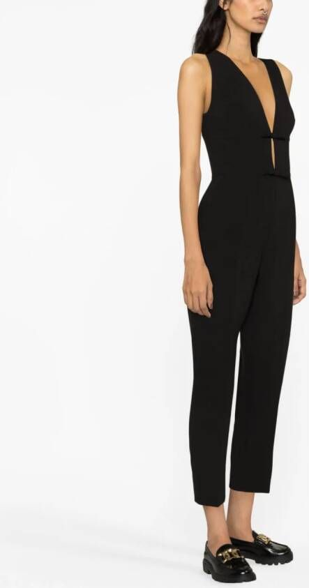 RED Valentino Cropped jumpsuit Zwart