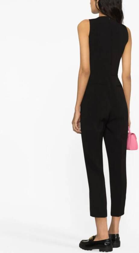 RED Valentino Cropped jumpsuit Zwart