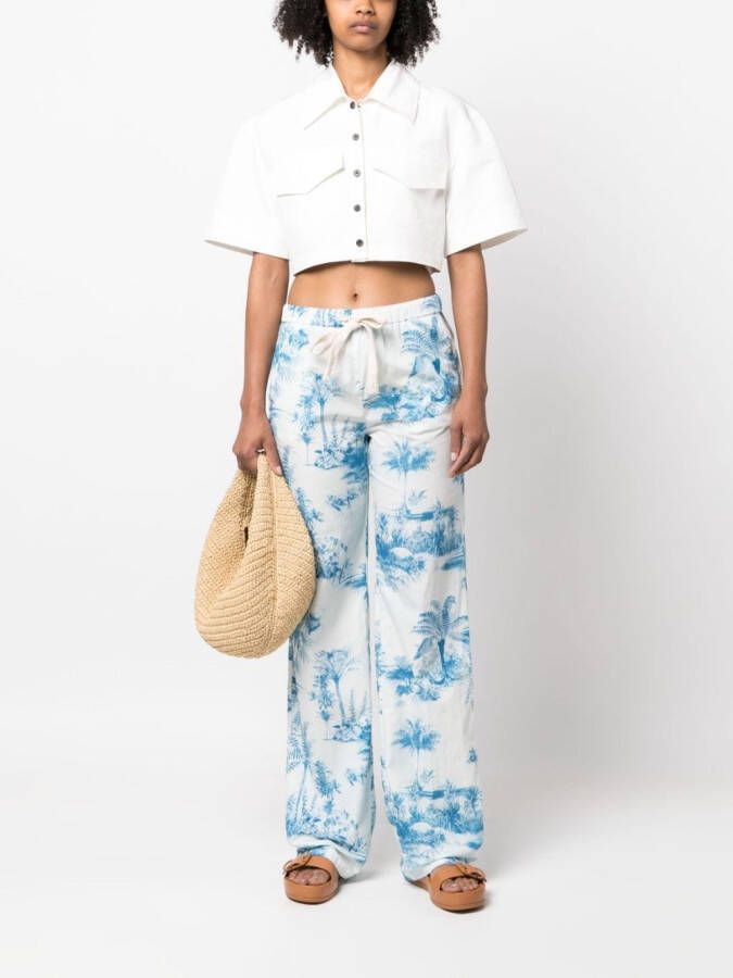 RED Valentino Flared broek Blauw