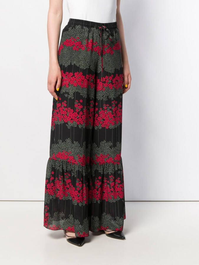 RED Valentino Flared broek Zwart