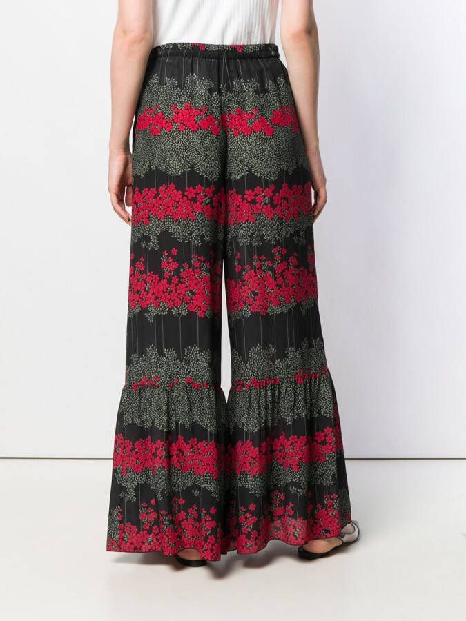 RED Valentino Flared broek Zwart