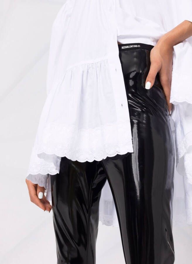 RED Valentino High waist broek Zwart
