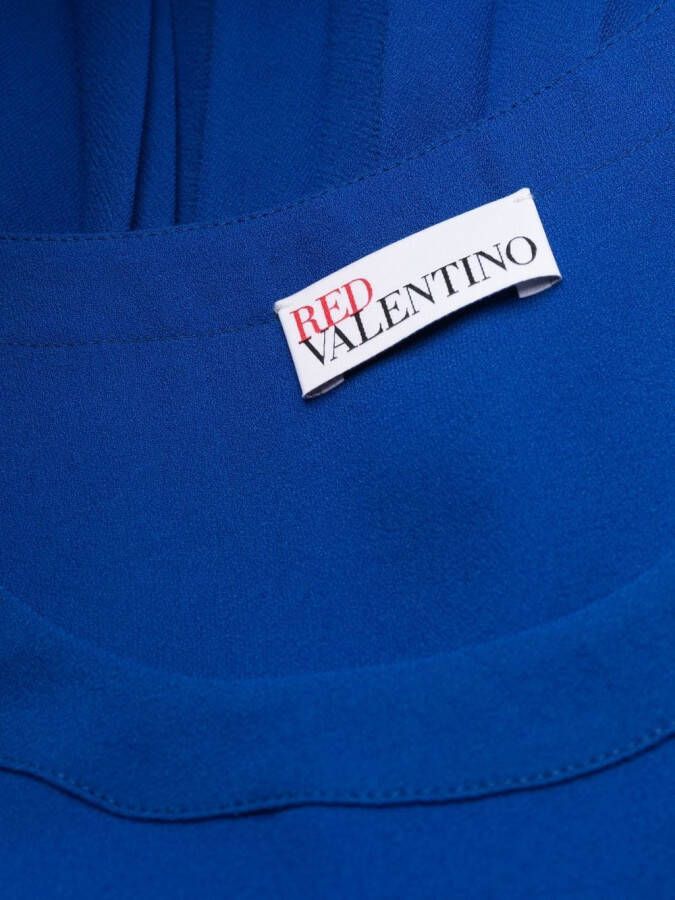 RED Valentino Jurk met geplooid-effect Blauw