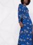 RED Valentino Midi-jurk met bloemenprint Blauw - Thumbnail 3