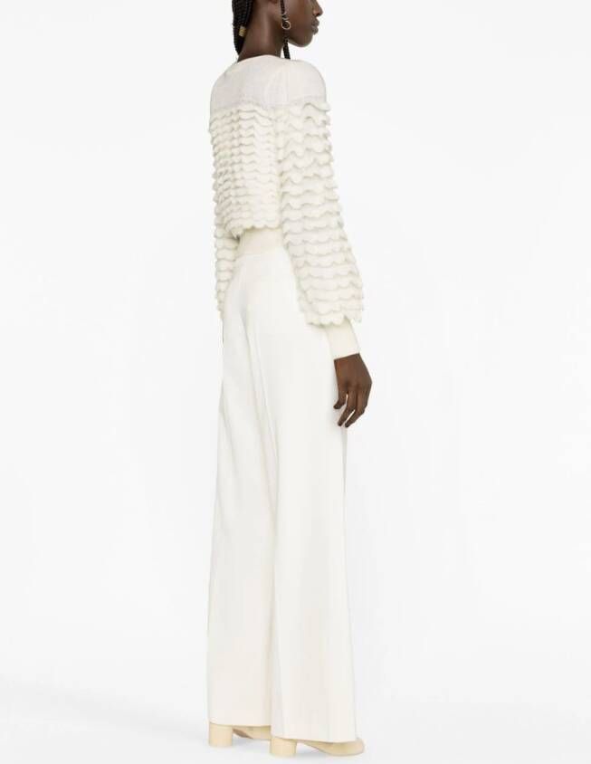 RED Valentino Palazzo broek met knopen Wit