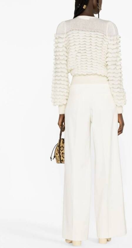 RED Valentino Palazzo broek met knopen Wit