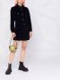 RED Valentino Ribfluwelen mini-jurk Blauw - Thumbnail 2