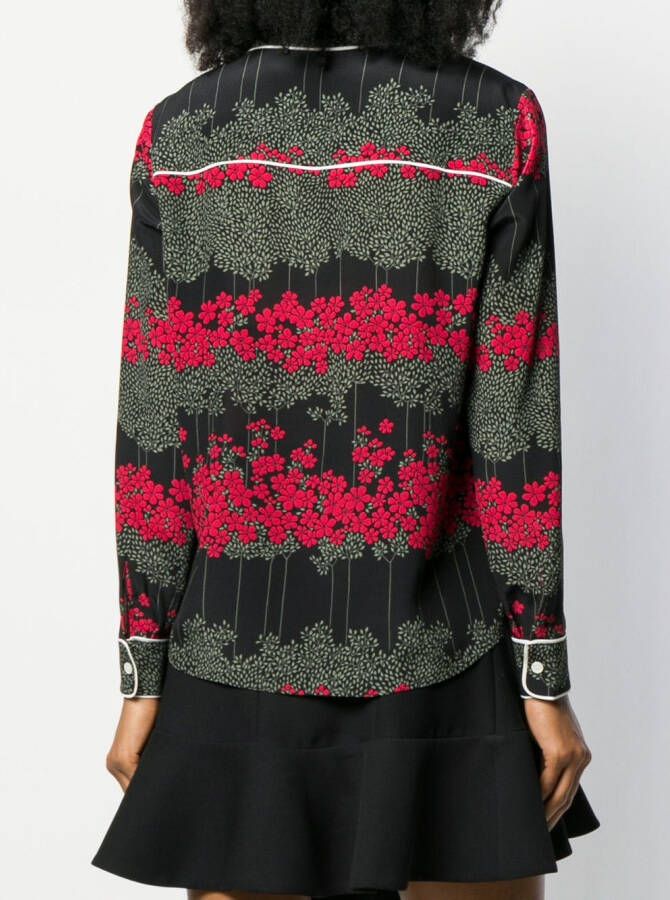 RED Valentino Shirt met print Zwart