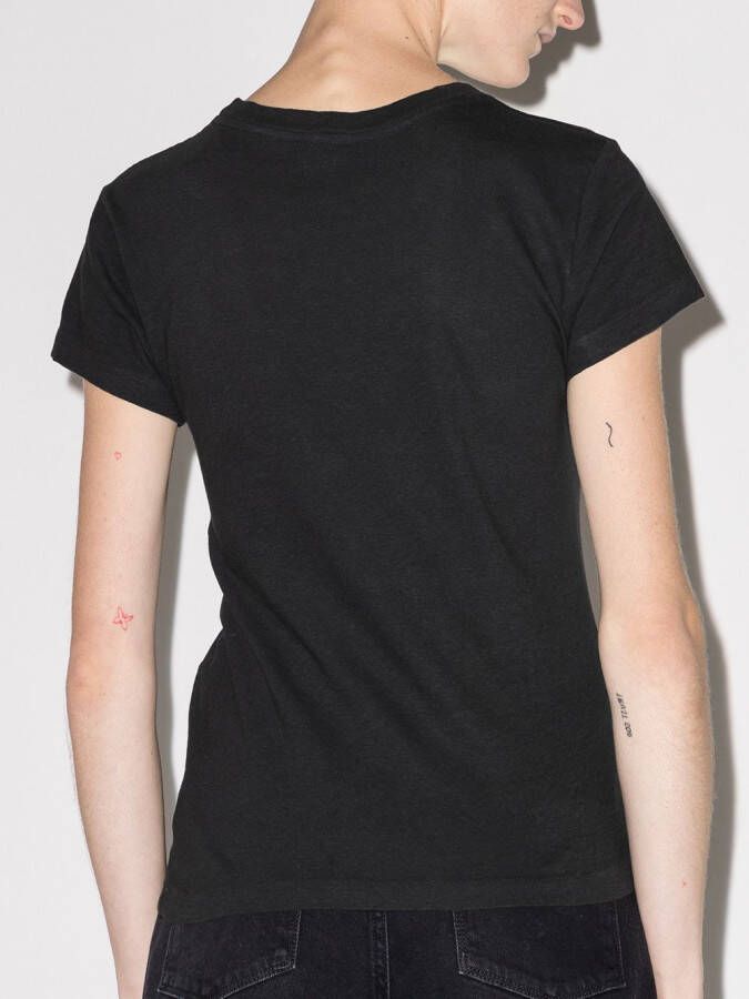 RE DONE 60s T-shirt met ronde hals Zwart