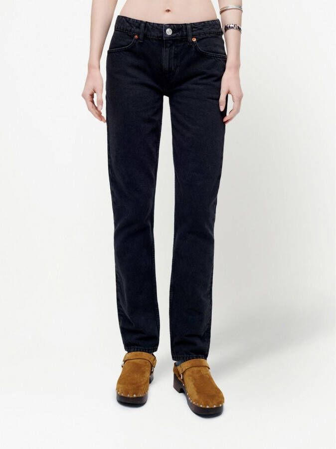 RE DONE 70s low waist jeans Zwart
