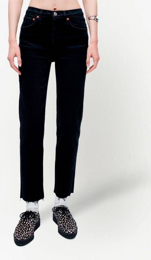 RE DONE 70s high waist jeans Zwart