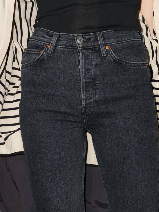 RE DONE 90s high waist jeans Zwart