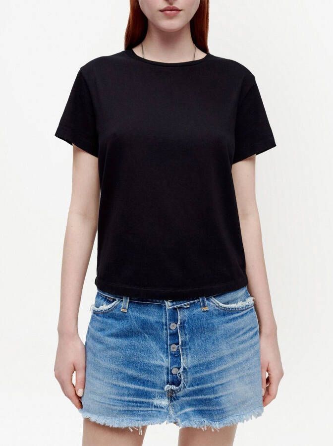 RE DONE T-shirt met korte mouwen Zwart
