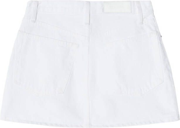 RE DONE Mini-rok met vijf zakken Wit