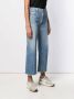 RE DONE Cropped straight jeans Blauw - Thumbnail 3