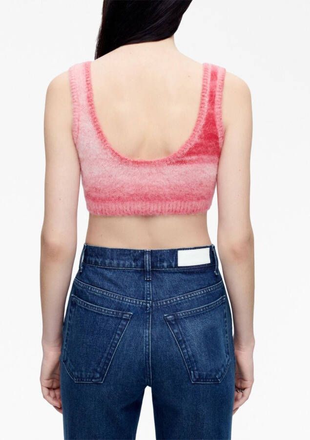 RE DONE Cropped top Rood