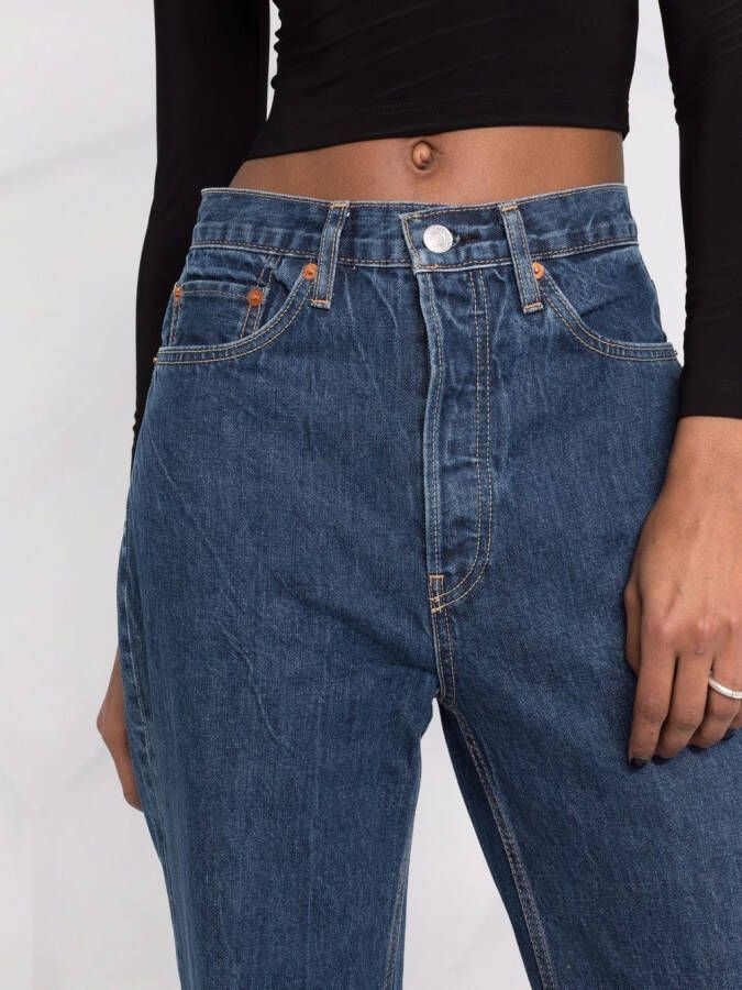 RE DONE High waist bootcut jeans Blauw