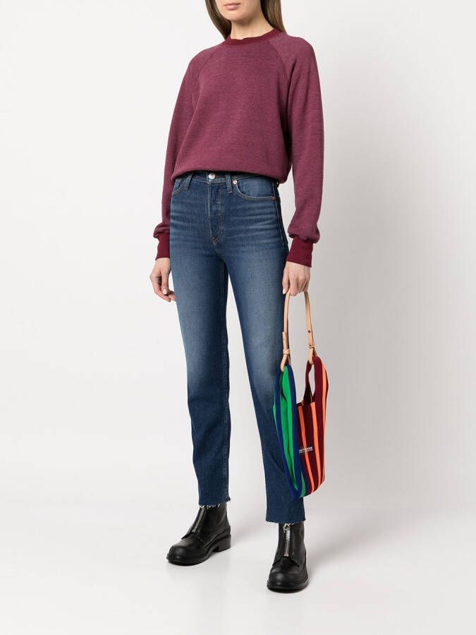 RE DONE High waist jeans Blauw