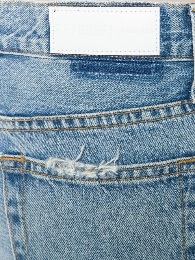 RE DONE jeans met rechte pijpen Blauw