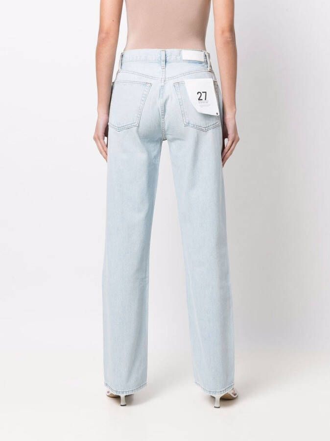 RE DONE Jeans met wijde pijpen Blauw
