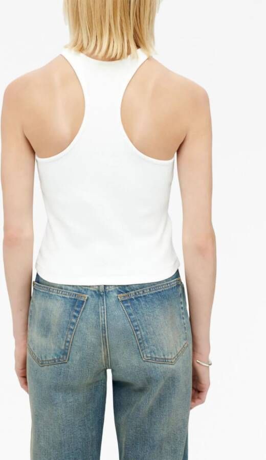 RE DONE Katoenen tanktop Wit