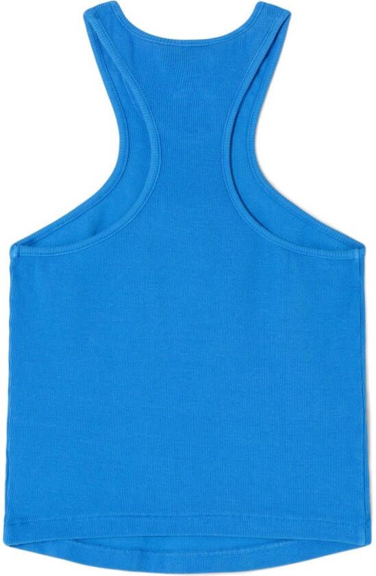 RE DONE Katoenen tanktop Blauw