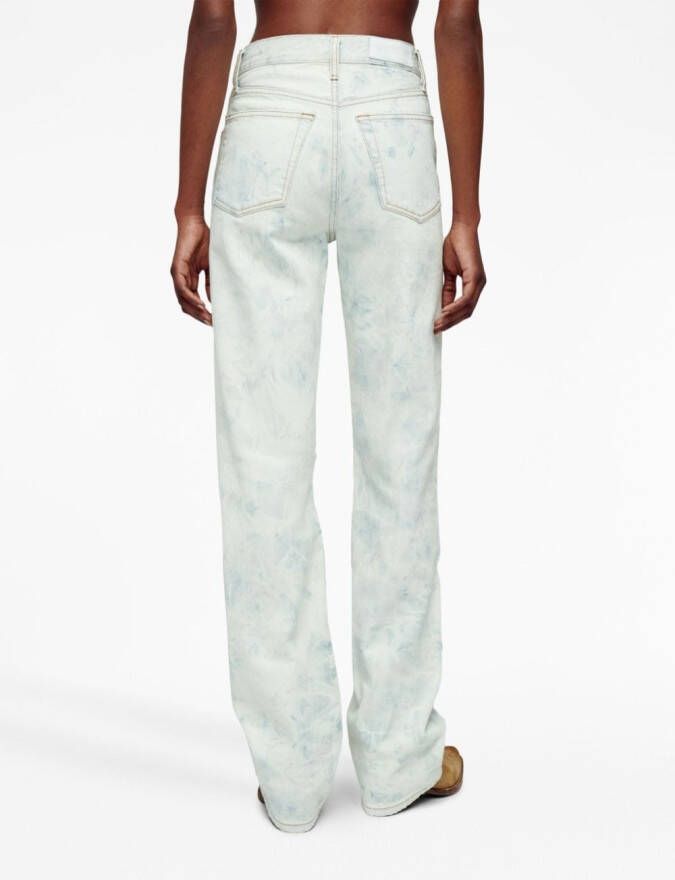 RE DONE Ruimvallende jeans Wit