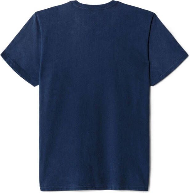 RE DONE T-shirt met ronde hals Blauw