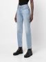 RE DONE Straight jeans dames katoen Polyester Elastane 24 Blauw - Thumbnail 3