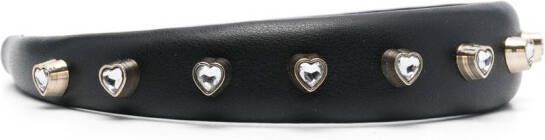 RED(V) Hoofdband verfraaid met hart Zwart