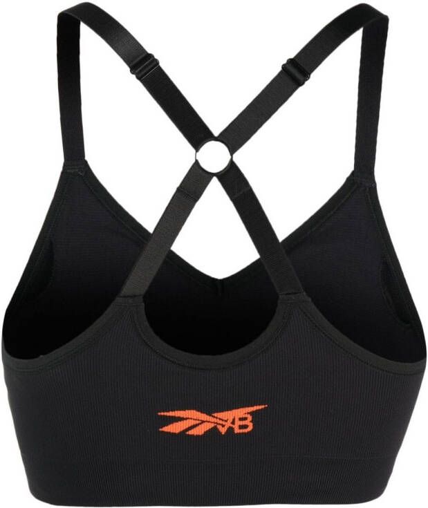 Reebok Bh met logoprint Zwart