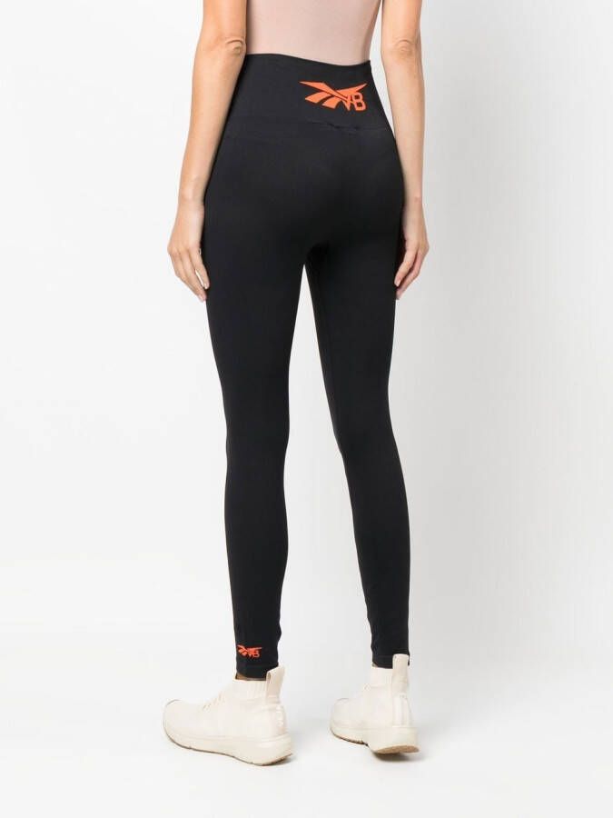 Reebok Legging met logoprint Zwart