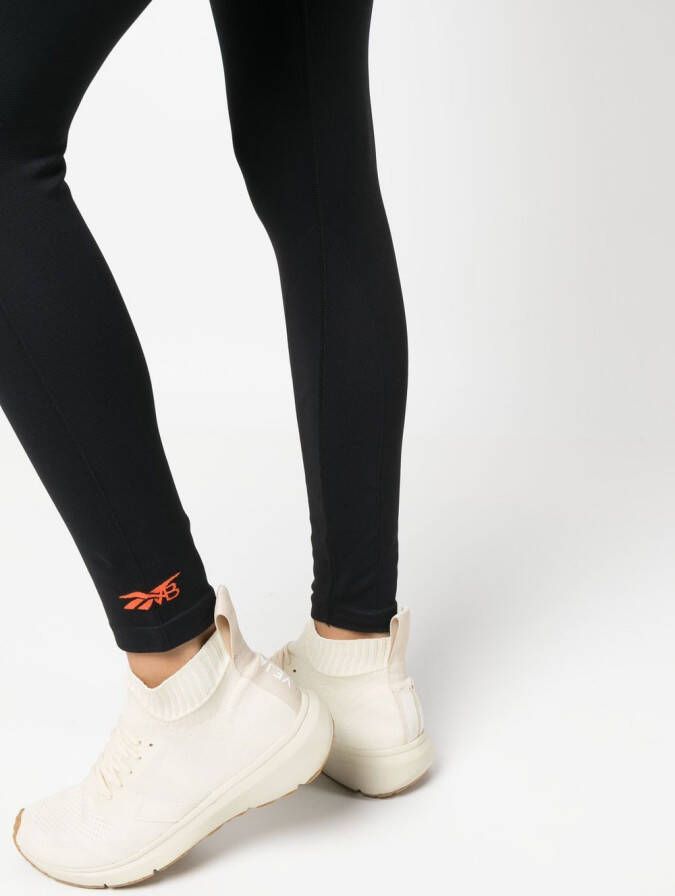 Reebok Legging met logoprint Zwart
