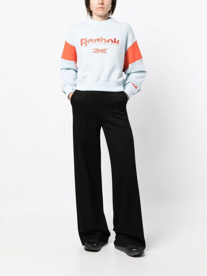 Reebok Sweater met logoprint Blauw
