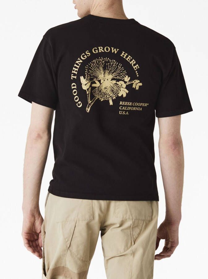 Reese Cooper Katoenen T-shirt Zwart