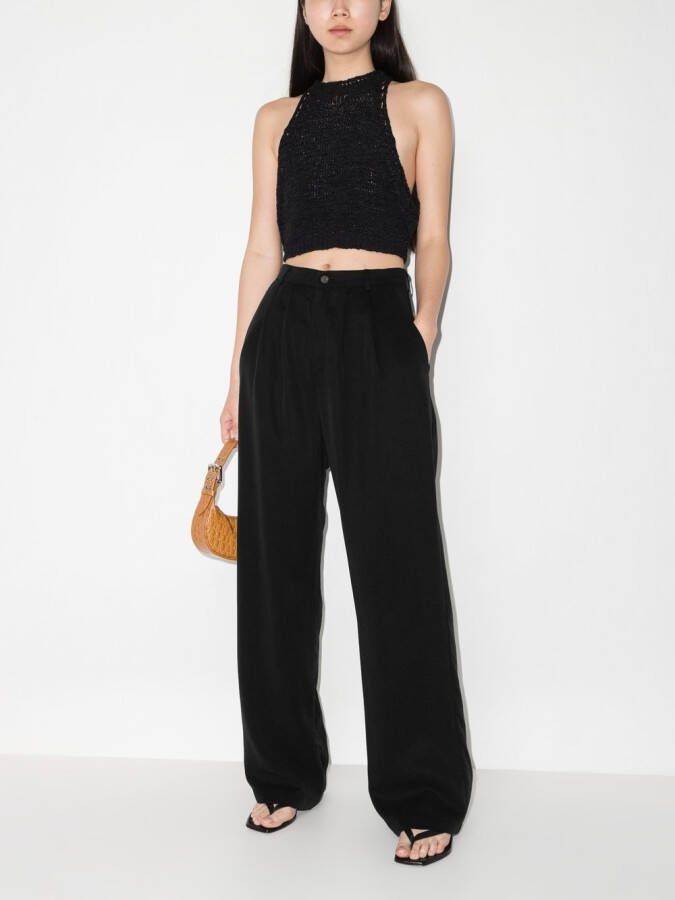 Reformation High waist broek Zwart