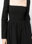 Reformation Midi-jurk met vierkante hals Zwart - Thumbnail 5