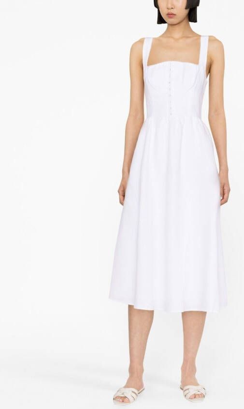 Reformation Linnen jurk Wit