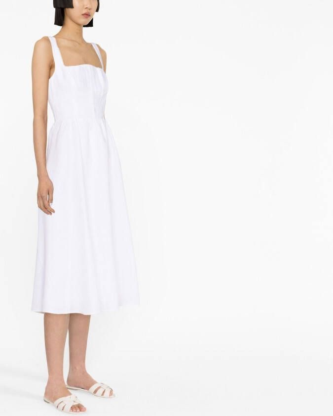 Reformation Linnen jurk Wit