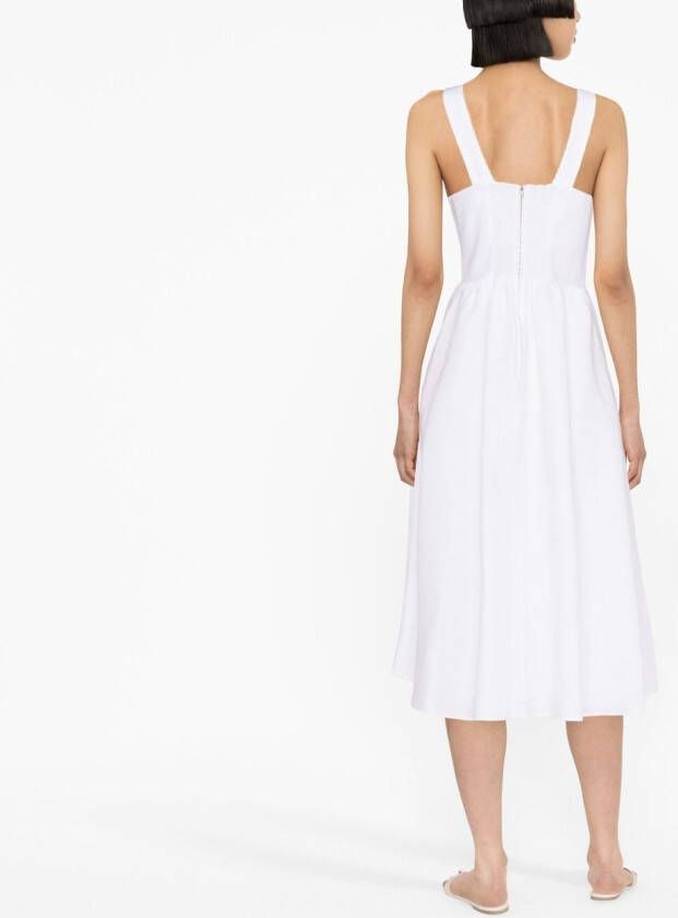 Reformation Linnen jurk Wit