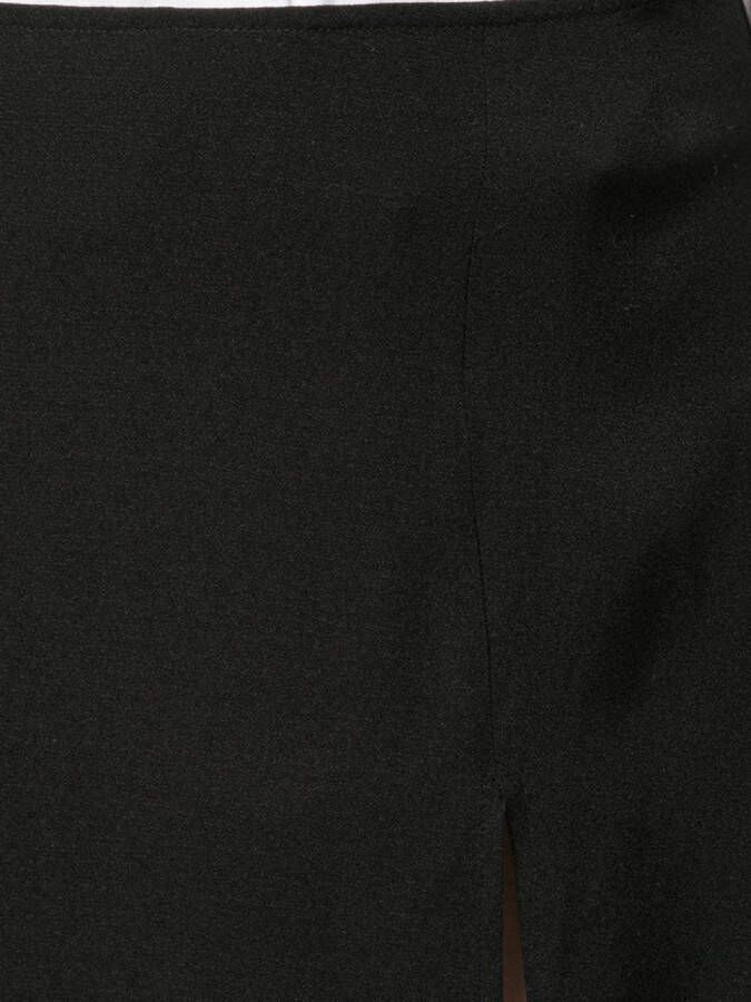 Reformation Margot rok met zijsplit Zwart