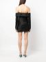 Reformation Off-shoulder mini-jurk Zwart - Thumbnail 4